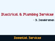 Janakiraman. S – Electrician & Plumber