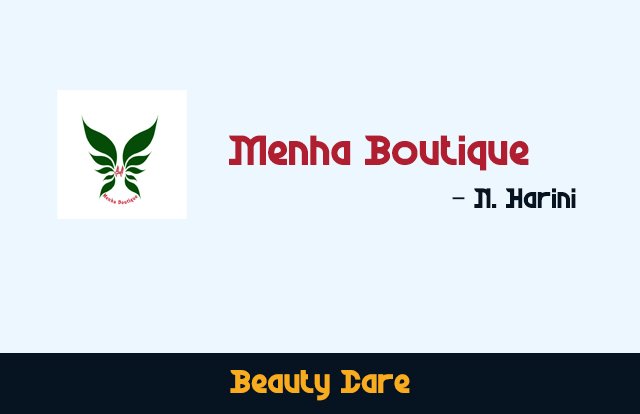 Harini . N – Menha boutique