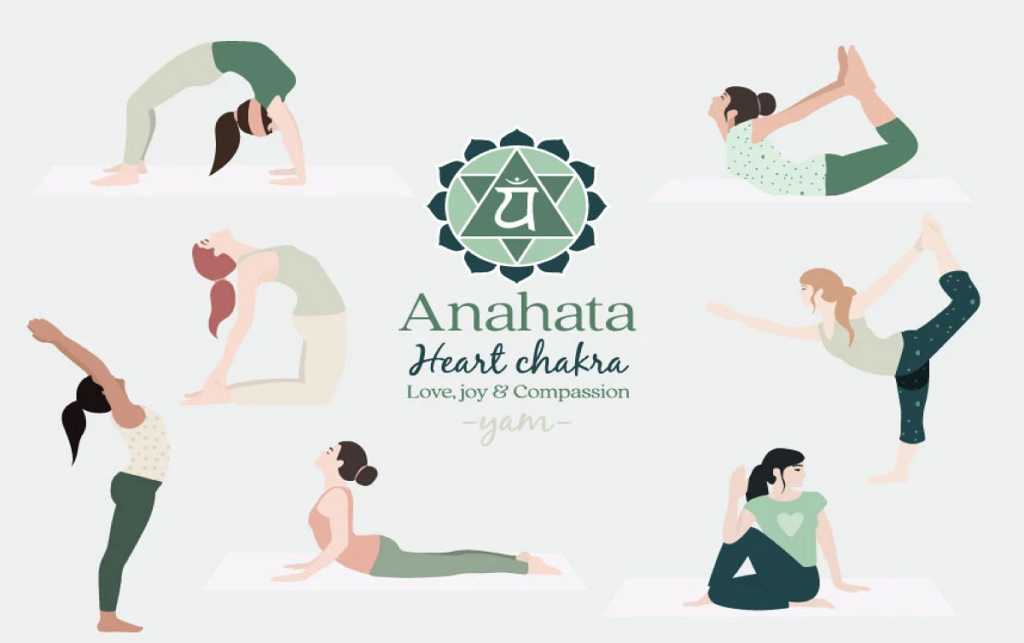 Yoga poses to improve heart chakra