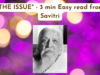 “THE ISSUE” – 3 min Easy read from Savitri