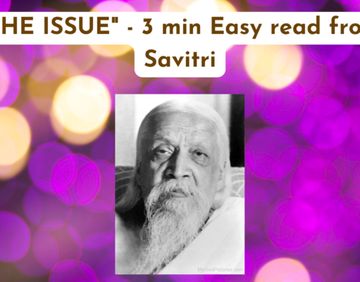 “THE ISSUE” – 3 min Easy read from Savitri