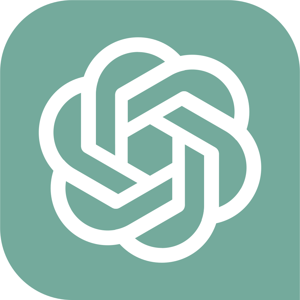 ChatGPT logo, one of the mainstream AI tools judged safe with basic habits