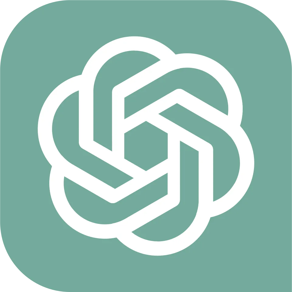 ChatGPT logo, one of the mainstream AI tools judged safe with basic habits