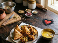 High Cholesterol: The Complete Guide (Symptoms, Diet, and Prevention) high cholesterol Indian diet ghee and fried snacks on kitchen counter