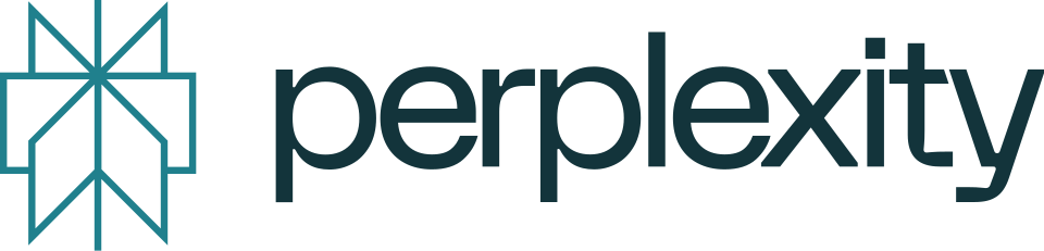 Perplexity logo, an AI research tool with citations