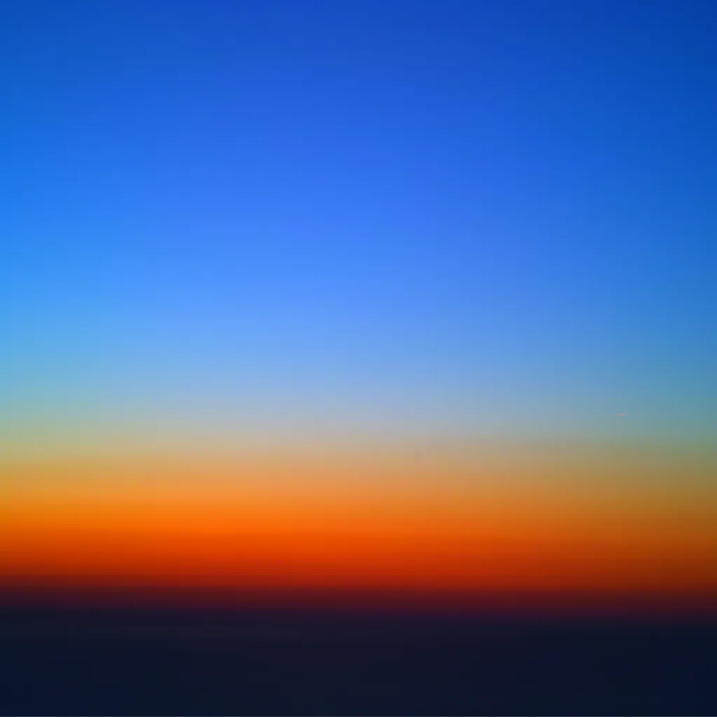 Rayleigh scattering after sunset at altitude