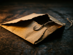 Phishing: 9 Types and How to Spot Them Before You Click An open envelope with a small metal fishing hook snagged on its edge, illustrating phishing