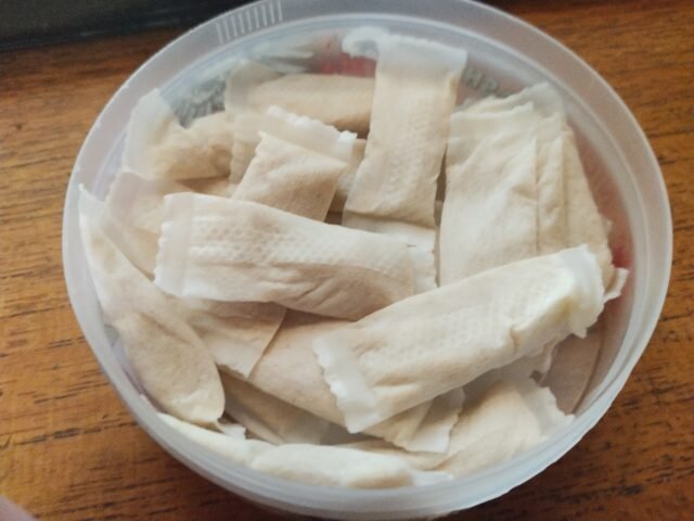 Nicotine pouches (photo by L.V. Olavi Rantala, CC BY 2.0, via Wikimedia Commons)