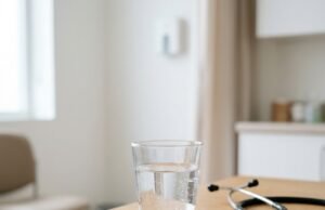 Creatinine Levels: Normal Range, What High Means and How to Lower It Blood test tube labelled creatinine beside a glass of water