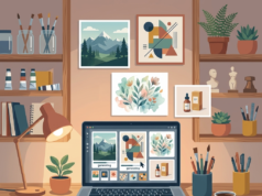 Free AI Image Generators: The Best Tools Compared in 2026 Free AI image generators compared: an AI-generated illustration of a creative desk with a laptop showing a grid of generated art panels