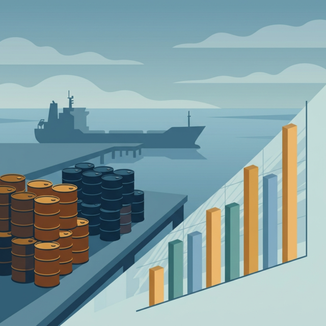 Trump Russia diesel deal and energy ceasefire explained (AI-generated illustration) Trump Russia diesel deal explained: an AI-generated illustration of fuel barrels and a tanker on calm water beside a fuel price chart