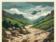 Nepal Flash Floods in Gorkha: Rescues, Damage and Missing People Nepal flash floods explained: an AI-generated illustration of a swollen river sweeping past stilted houses and a broken suspension bridge