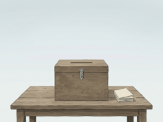 Spain Snap Election: Housing at the Centre of Sánchez’s Gamble AI-generated illustration of a wooden ballot box and a stack of paper ballots on a table in an empty town square